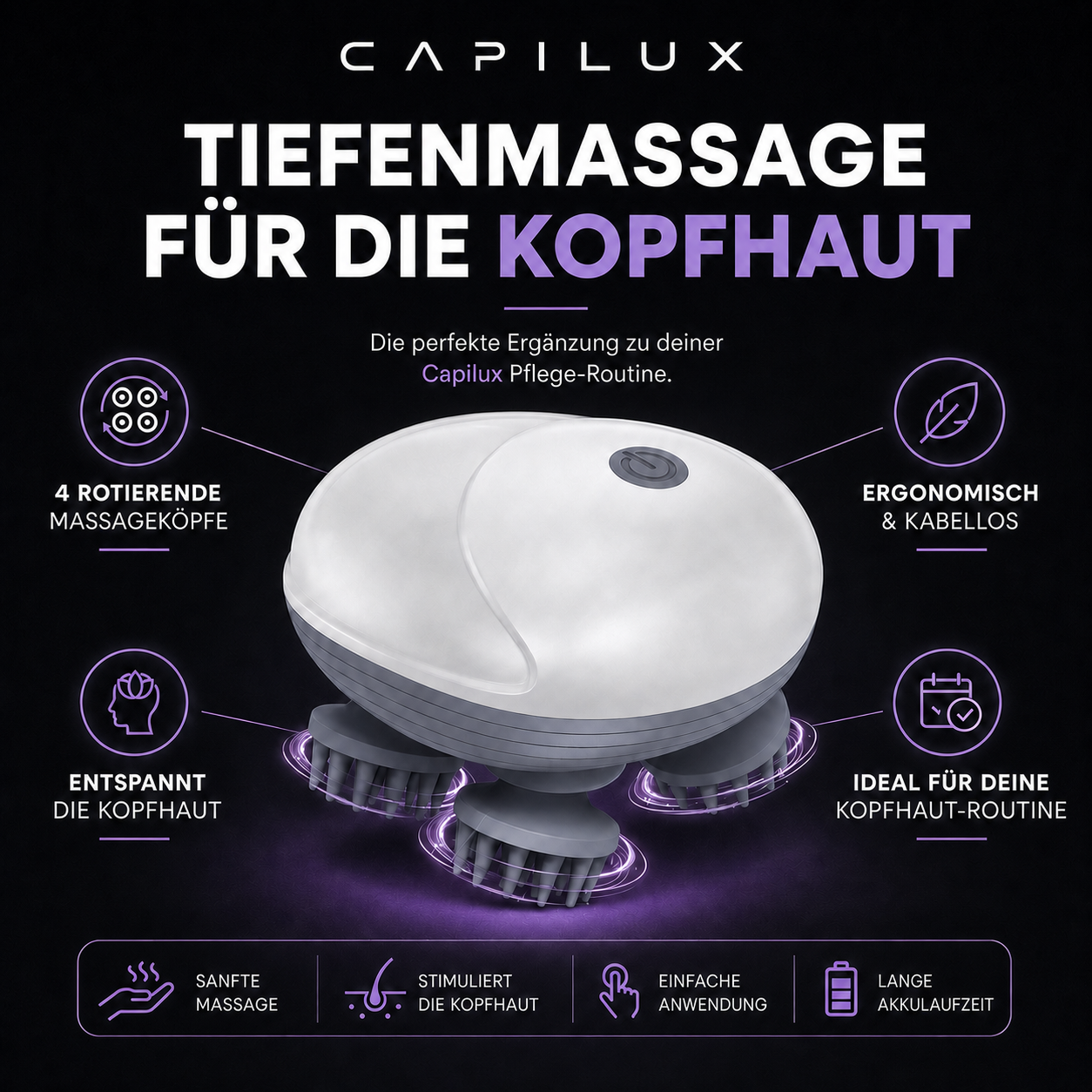 Elektrischer Kopfhaut-Massager